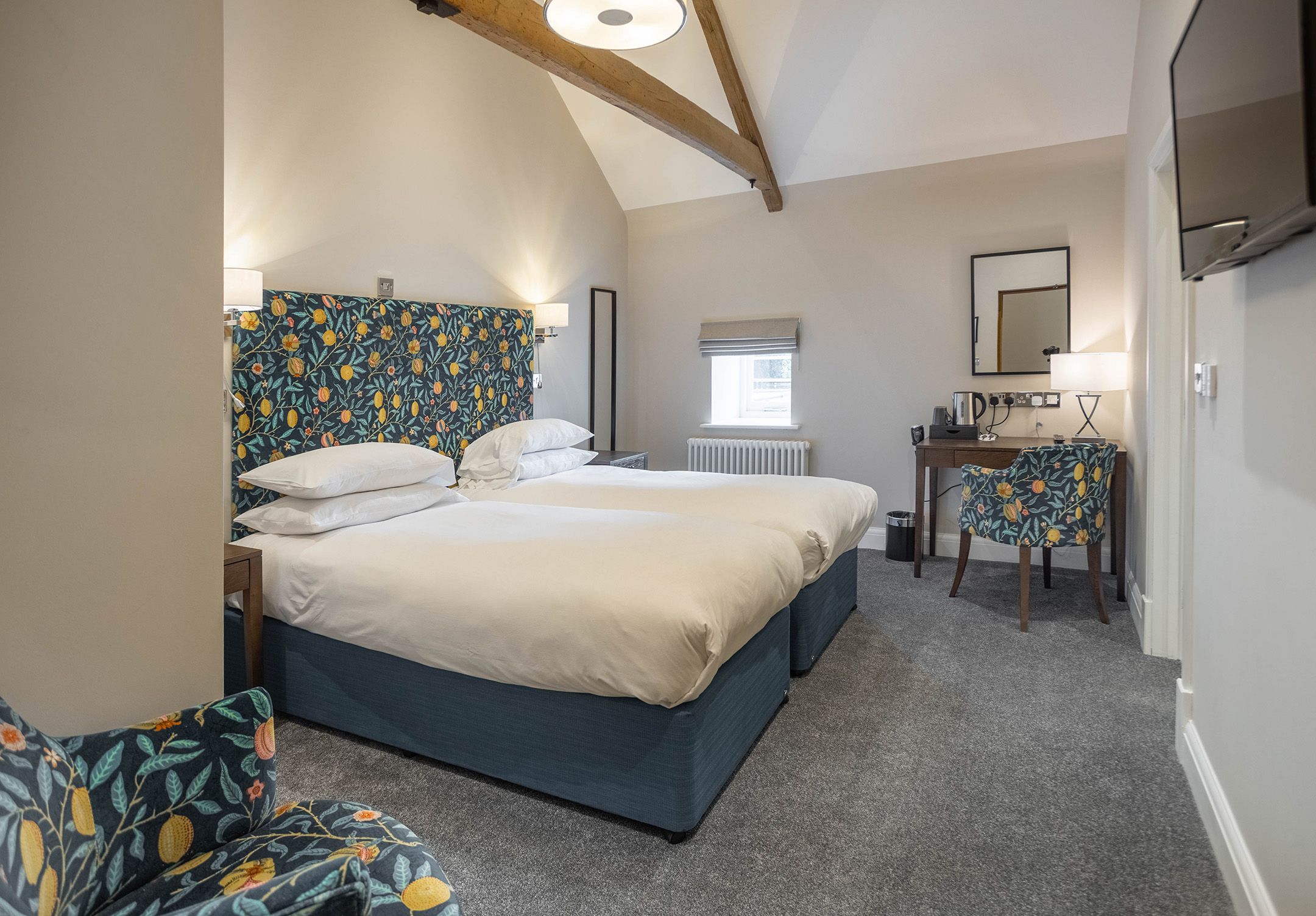 Twin Rooms | Barton Hall Hotel | Vines Restaurant | The Garden Spa